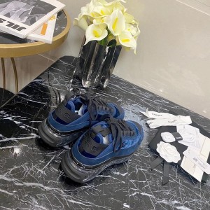 Chanel Transparent Sole Trainer Sneakers Velvet/Calfskin Leather Fall/Winter 2020 Collection - Image 4