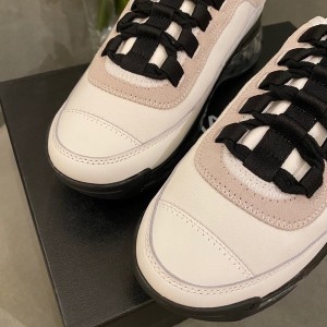 Chanel Transparent Sole Trainer Sneakers Velvet/Calfskin Leather Fall/Winter 2020 Collection - Image 5