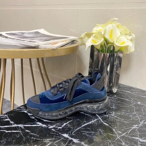 Chanel Transparent Sole Trainer Sneakers Velvet/Calfskin Leather Fall/Winter 2020 Collection - Image 5