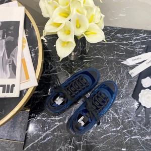 Chanel Transparent Sole Trainer Sneakers Velvet/Calfskin Leather Fall/Winter 2020 Collection - Image 7