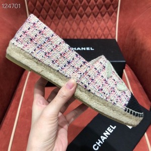 Chanel Tweed/Grosgrain Espadrilles Lambskin Leather Fall/Winter 2020 Collection - Image 3