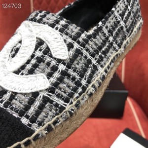 Chanel Tweed/Grosgrain Espadrilles Lambskin Leather Fall/Winter 2020 Collection - Image 3