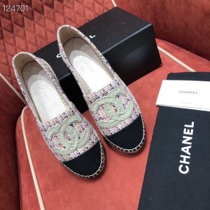 Chanel Tweed/Grosgrain Espadrilles Lambskin Leather Fall/Winter 2020 Collection - Image 4