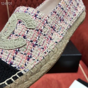 Chanel Tweed/Grosgrain Espadrilles Lambskin Leather Fall/Winter 2020 Collection - Image 6