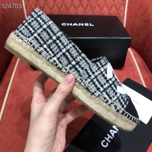 Chanel Tweed/Grosgrain Espadrilles Lambskin Leather Fall/Winter 2020 Collection - Image 7