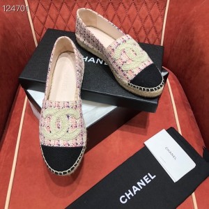 Chanel Tweed/Grosgrain Espadrilles Lambskin Leather Fall/Winter 2020 Collection - Image 8