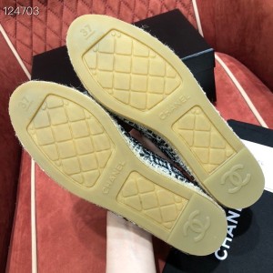 Chanel Tweed/Grosgrain Espadrilles Lambskin Leather Fall/Winter 2020 Collection - Image 8