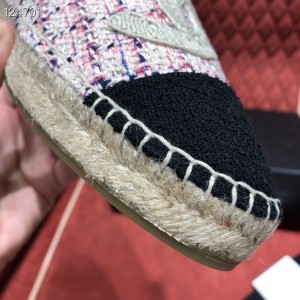 Chanel Tweed/Grosgrain Espadrilles Lambskin Leather Fall/Winter 2020 Collection - Image 9