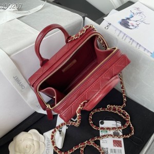 Chanel Vanity Case Bag 15cm AS3344 Calfskin Leather Fall/Winter 2022 Collection - Image 5