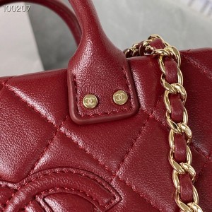 Chanel Vanity Case Bag 15cm AS3344 Calfskin Leather Fall/Winter 2022 Collection - Image 7