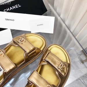 Chanel Velcro Dad Sandals Smooth Calfskin Leather Spring/Summer 2022 Collection - Image 5