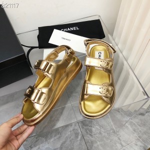 Chanel Velcro Dad Sandals Smooth Calfskin Leather Spring/Summer 2022 Collection - Image 7