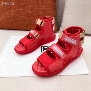Chanel Velcro Strap Gladiator Sandals Lambskin Leather Spring/Summer 2021 Collection - Image 3