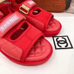 Chanel Velcro Strap Gladiator Sandals Lambskin Leather Spring/Summer 2021 Collection - Image 4