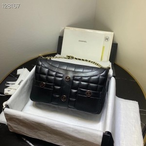 Chanel Vintage Mademoiselle Jacket Bag 25cm Lambskin Leather Gold Hardware - Image 4