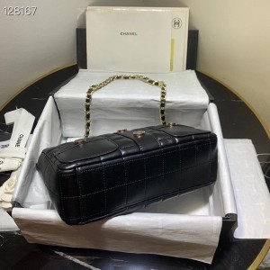Chanel Vintage Mademoiselle Jacket Bag 25cm Lambskin Leather Gold Hardware - Image 8