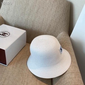 Chanel Vintage Wicker Straw Bucket Hat Spring/Summer 2020 Collection - Image 7