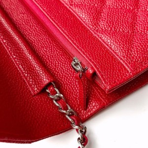 Chanel WOC Bag 20cm AS81165 Grained Calfskin Leather Silver Hardware Spring/Summer 2022 Collection - Image 6