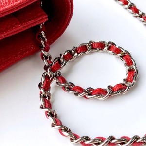 Chanel WOC Bag 20cm AS81165 Grained Calfskin Leather Silver Hardware Spring/Summer 2022 Collection - Image 9