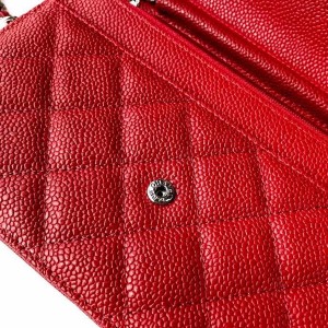 Chanel WOC Bag 20cm AS81165 Grained Calfskin Leather Silver Hardware Spring/Summer 2022 Collection - Image 10