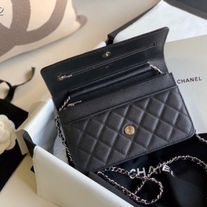 Chanel WOC Bag 20cm Caviar Leather Silver Hardware Spring/Summer 2020 Collection - Image 7