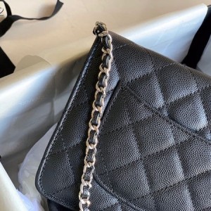 Chanel WOC Bag 20cm Caviar Leather Silver Hardware Spring/Summer 2020 Collection - Image 8