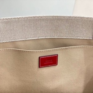 Chloe Woody Tote Bag 45cm Cotton Canvas/Calfskin Leather Spring/Summer 2022 Collection - Image 8