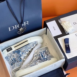 Christian Dior B23 Oblique High-Top Sneakers Spring/Summer 2022 Collection - Image 9