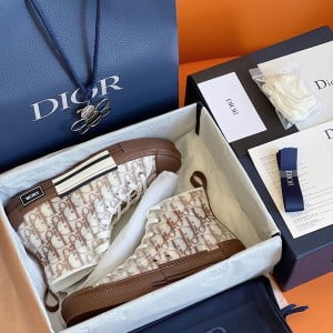 Christian Dior B23 Oblique High-Top Sneakers Spring/Summer 2022 Collection - Image 9