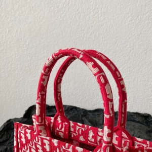Christian Dior Book Tote Bag 25cm 1265 Oblique Embroidered Canvas Fall/Winter 2022 Collection - Image 6