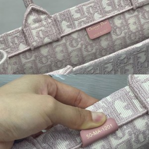 Christian Dior Book Tote Bag 25cm 1265 Oblique Embroidered Canvas Fall/Winter 2022 Collection - Image 8