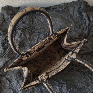 Christian Dior Book Tote Bag 25cm 1265 Toile De Jouy Embroidered Canvas Fall/Winter 2022 Collection - Image 7