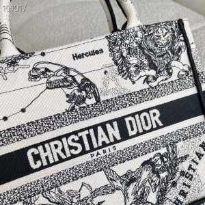Christian Dior Book Tote Bag 25cm 1265 Toile de Jouy Zodiac Embroidery Canvas Fall/Winter 2022 Collection - Image 5