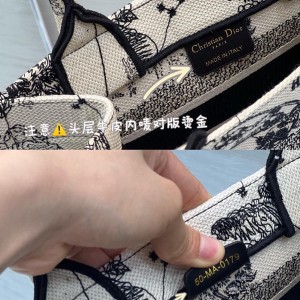 Christian Dior Book Tote Bag 25cm 1265 Toile de Jouy Zodiac Embroidery Canvas Fall/Winter 2022 Collection - Image 7