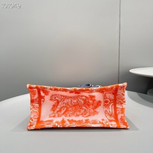 Christian Dior Book Tote Bag 25cm M1265 Toile de Jouy Reverse Transparent Embroidery Canvas Fall/Winter 2022 Collection - Image 6