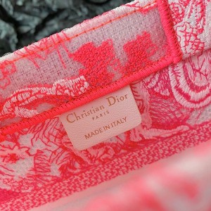 Christian Dior Book Tote Bag 25cm M1265 Toile de Jouy Reverse Transparent Embroidery Canvas Fall/Winter 2022 Collection - Image 8