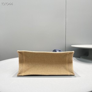 Christian Dior Book Tote Bag 25cm M1265 Union Jute Embroidery Canvas Fall/Winter 2022 Collection - Image 5