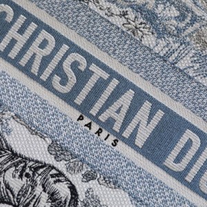 Christian Dior Book Tote Bag 36cm 1286 Chinese New Year Toile De Jouy Embroidered Canvas Fall/Winter 2022 Collection - Image 7