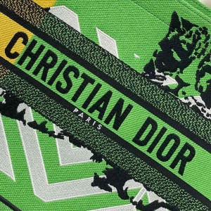 Christian Dior Book Tote Bag 36cm 1286 D-Jungle Pop Cheetah Embroidered Canvas Fall/Winter 2022 Collection - Image 6