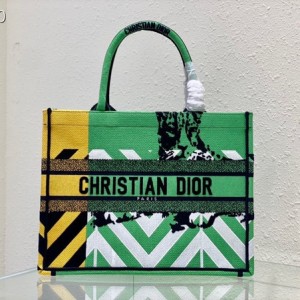 Christian Dior Book Tote Bag 36cm 1286 D-Jungle Zoom Pop Cheetah Embroidered Canvas Fall/Winter 2022 Collection - Image 9