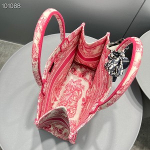 Christian Dior Book Tote Bag 36cm 1296 Chinese New Year Toile De Jouy Embroidered Canvas Fall/Winter 2022 Collection - Image 7