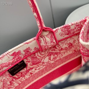 Christian Dior Book Tote Bag 36cm 1296 Chinese New Year Toile De Jouy Embroidered Canvas Fall/Winter 2022 Collection - Image 9