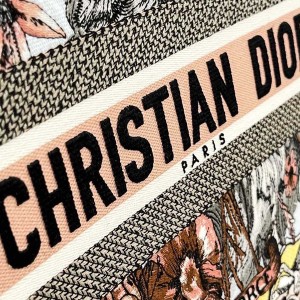 Christian Dior Book Tote Bag 36cm 1296 La Force Embroidery Canvas Fall/Winter 2022 Collection - Image 3