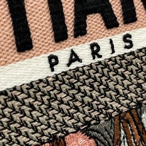 Christian Dior Book Tote Bag 36cm 1296 La Force Embroidery Canvas Fall/Winter 2022 Collection - Image 4