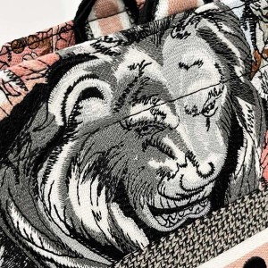 Christian Dior Book Tote Bag 36cm 1296 La Force Embroidery Canvas Fall/Winter 2022 Collection - Image 7