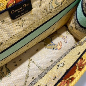Christian Dior Book Tote Bag 36cm 1296 Lucky Dior Pixel Zodiac Embroidery Canvas Fall/Winter 2022 Collection - Image 9