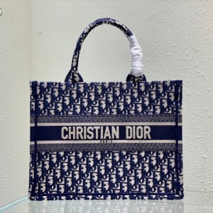 Christian Dior Book Tote Bag 36cm 1296 Oblique Embroidered Canvas Fall/Winter 2022 Collection - Image 1