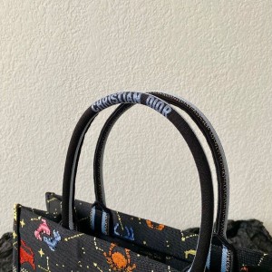 Christian Dior Book Tote Bag 36cm 1296 Pixel Zodiac Embroidery Canvas Fall/Winter 2022 Collection - Image 6