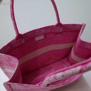 Christian Dior Book Tote Bag 36cm 1296 Toile de Jouy Reverse Embroidery Canvas Fall/Winter 2022 Collection - Image 7