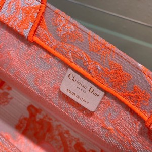 Christian Dior Book Tote Bag 36cm 1296 Toile de Jouy Reverse Transparent Embroidery Canvas Fall/Winter 2022 Collection - Image 9